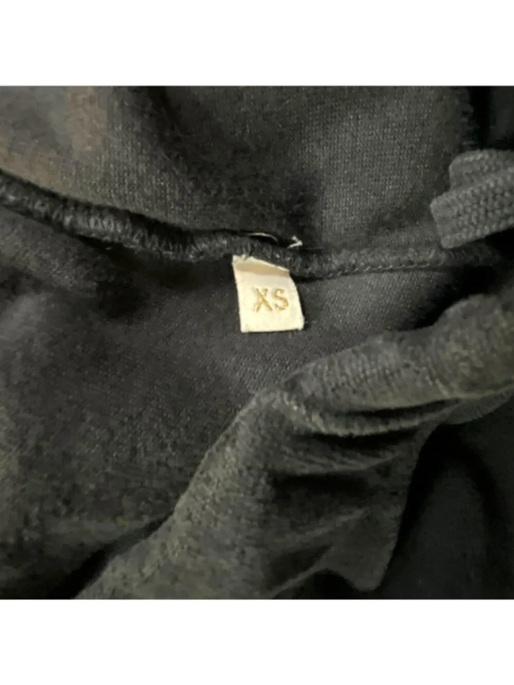 Suzie Kondi Velour Sweatpants Womens XS Black Wide Leg Elastic Waist Lounge
